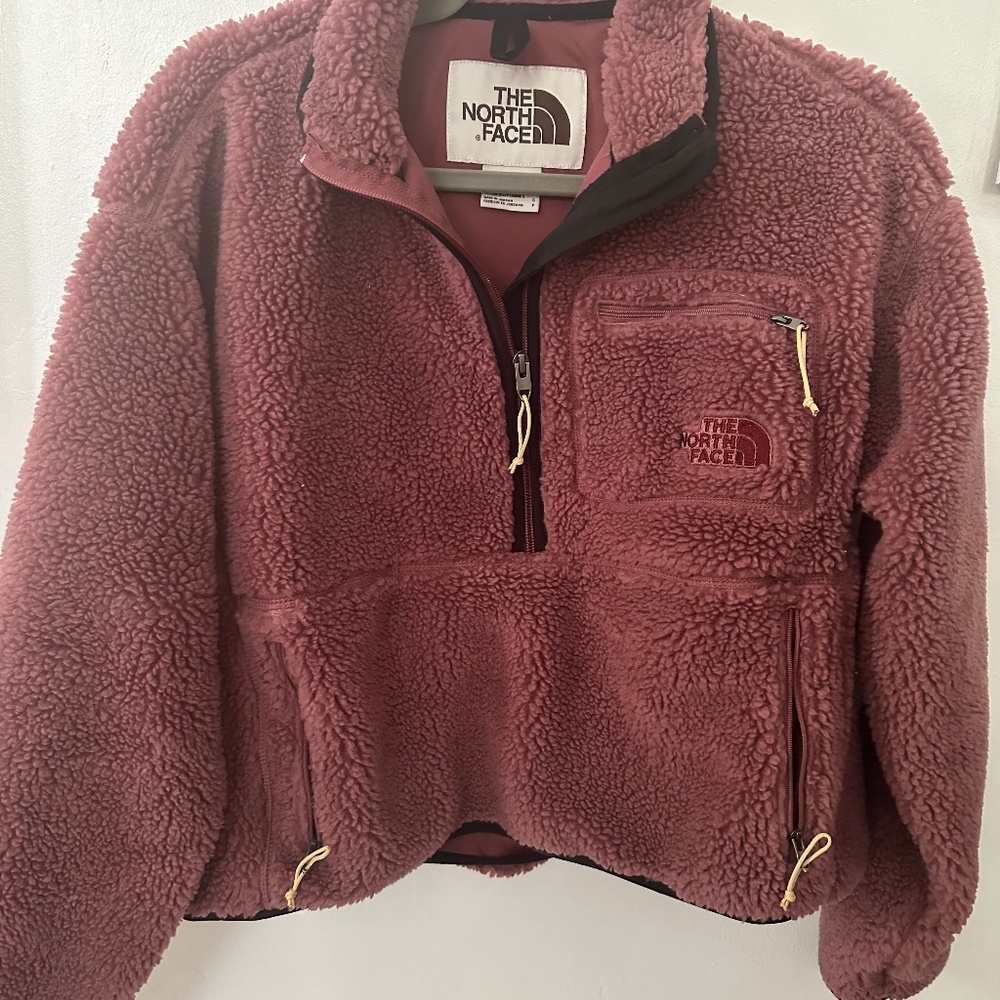 North face quarter zip fleece sweatshirt